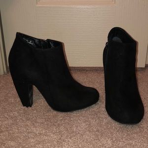 Black booties - worn about 3 times
